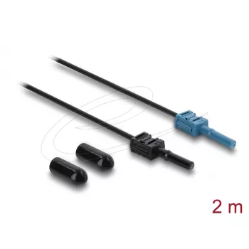Kuituoptinen sovitinkaapeli DELOCK 91024 monimuoto 2 m, musta/sininen, 1 kpl