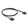 Kuituoptinen patch-kaapeli DELOCK 91045 POF muovi ST - ST 1 m musta