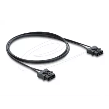 Kuituoptinen patch-kaapeli DELOCK 91045 POF muovi ST - ST 1 m musta