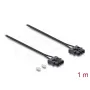 Kuituoptinen patch-kaapeli DELOCK 91045 POF muovi ST - ST 1 m musta