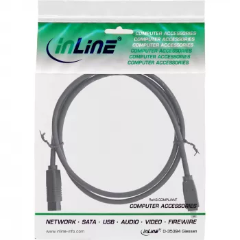 InLine FireWire 400 - 800 1394b kaapeli (4/9-pin pistoke, 1,8 m), musta