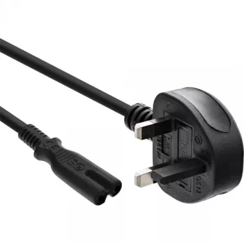 InLine virtakaapeli pistoke Englanti / Euro 8 liitäntä, 1,8 m, BS 1363, C7-liitäntä, 250 V, 2,5 A