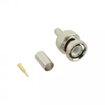 InLine BNC-puristuspistoke RG59-videokaapelille, pronssi, 7 g, 70 mm, 123 mm, 15 mm, 9 g
