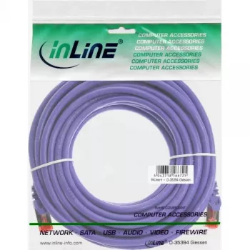 InLine patch-kaapeli S/FTP PiMF Cat.6 250MHz PVC kupari lila 7,5m