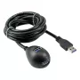 InLine USB 3.2 Gen.1 -kaapeli USB Type-A M / A F + virta, telineellä, musta, 2 m