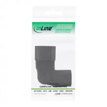 InLine virtalähdeadapteri IEC 60320 C14/C13, vasen/oikea taivutettu, 3-napainen IEC-laite