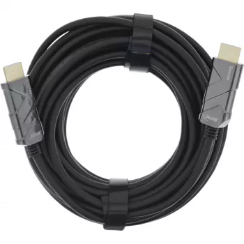 InLine HDMI AOC -kaapeli, Ultra High Speed HDMI -kaapeli, 8K4K, musta, 25 m