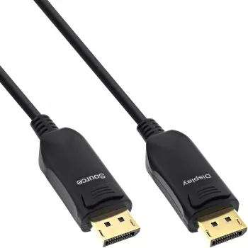 InLine DisplayPort 2.1 AOC -kaapeli, UHBR, musta, 20 m