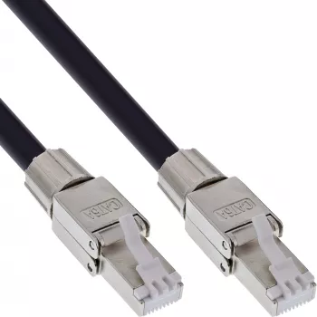Verkkokaapeli InLine 78594A RJ-45 Cat.6A 90 m musta