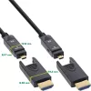 InLine HDMI AOC -kaapeli, Ultra High Speed HDMI, 8K4K, irrotettava liitin, 20 m