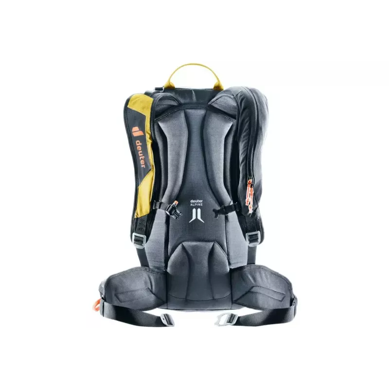 Lumivyöryreppu DEUTER Alproof Lite 22 – 22 L, kurkuma/musta, kevyt, luotettava