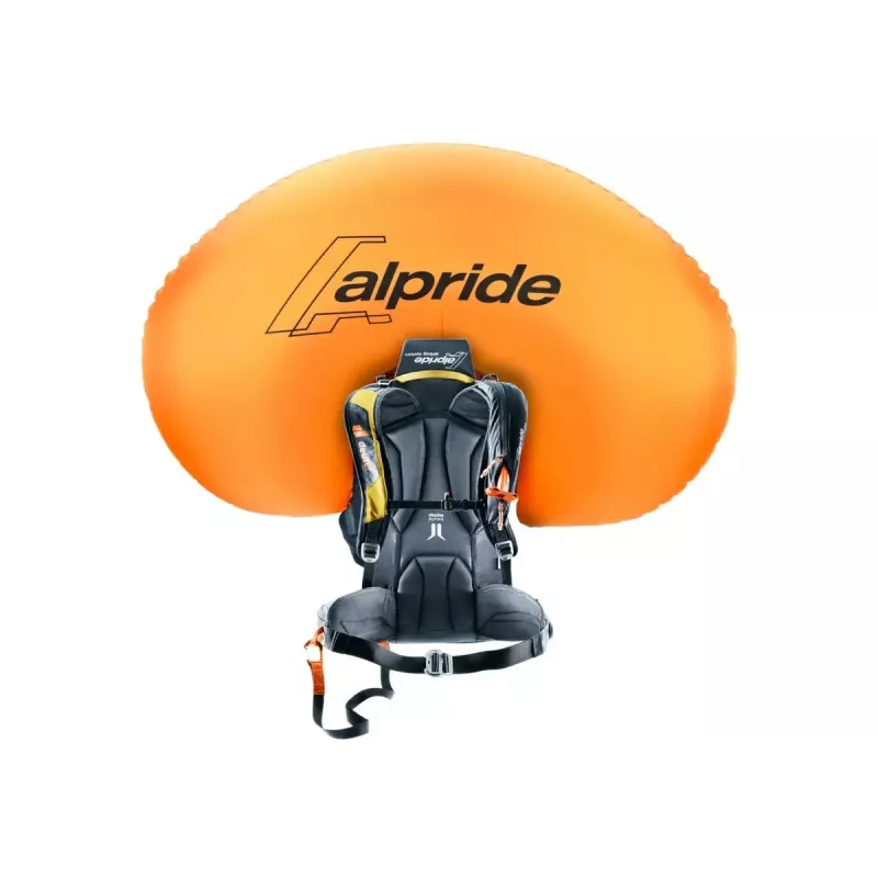 Lumivyöryreppu DEUTER Alproof Lite 22 – 22 L, kurkuma/musta, kevyt, luotettava