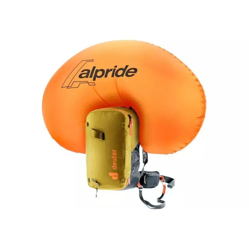 Lumivyöryreppu DEUTER Alproof Lite 22 – 22 L, kurkuma/musta, kevyt, luotettava