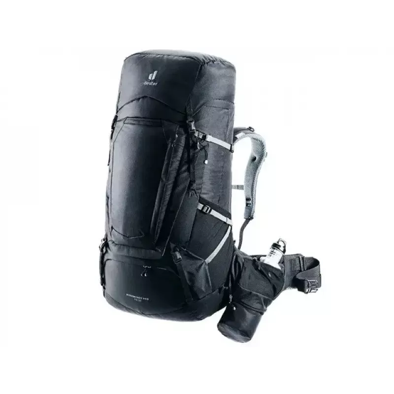 Reppu DEUTER Aircontact Pro 75+10 — 75+10 l tilavuus, musta, kestävä vedenpitävä