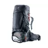 Reppu DEUTER Aircontact Pro 75+10 — 75+10 l tilavuus, musta, kestävä vedenpitävä