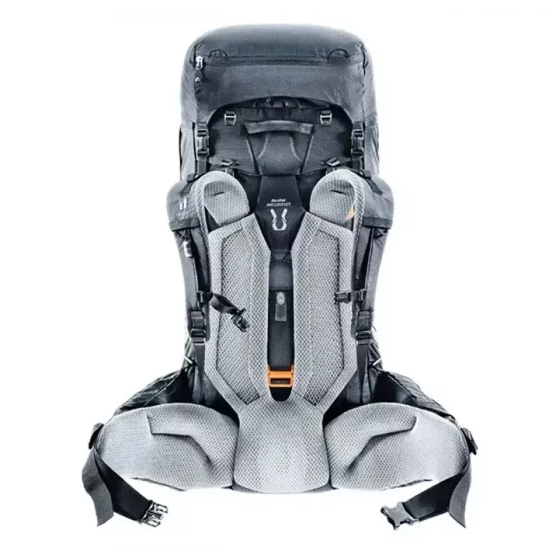 Reppu DEUTER Aircontact Pro 75+10 — 75+10 l tilavuus, musta, kestävä vedenpitävä