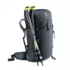 Reppu DEUTER Trail PRO 34 SL — naisten vaellusreppu 34 L, kevyt, tukeva, musta
