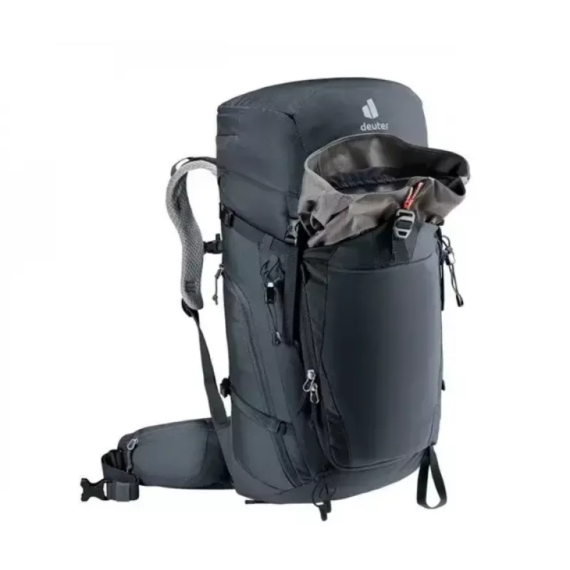 Reppu DEUTER Trail PRO 34 SL — naisten vaellusreppu 34 L, kevyt, tukeva, musta