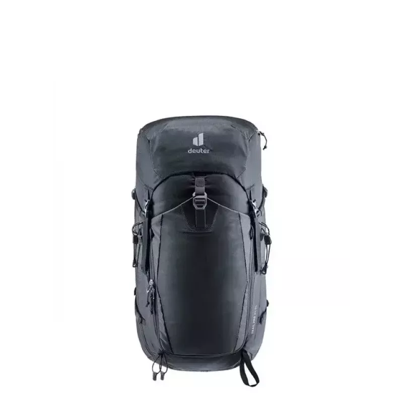 Reppu DEUTER Trail PRO 34 SL — naisten vaellusreppu 34 L, kevyt, tukeva, musta
