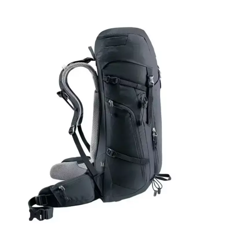 Reppu DEUTER Trail PRO 34 SL — naisten vaellusreppu 34 L, kevyt, tukeva, musta