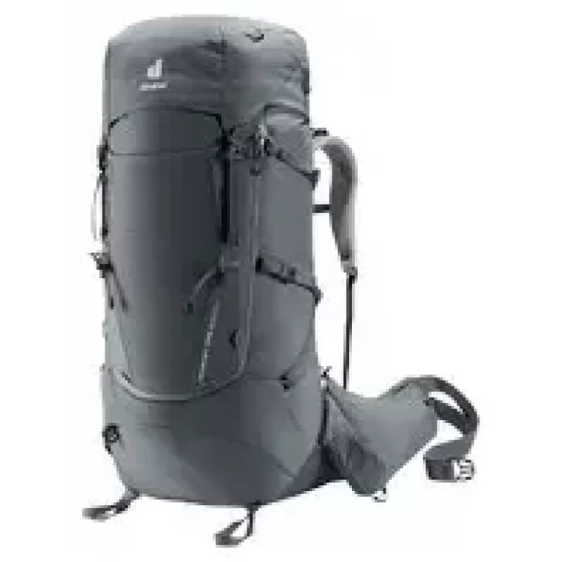 Reppu DEUTER Aircontact Core 55+10 SL, 55 L, musta grafiitti, naisten istuvuus