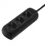 Hama 00108841 ylijännitesuoja musta 3 AC-pistorasia(a) 230 V 3 m