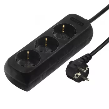 Hama 00108841 ylijännitesuoja musta 3 AC-pistorasia(a) 230 V 3 m