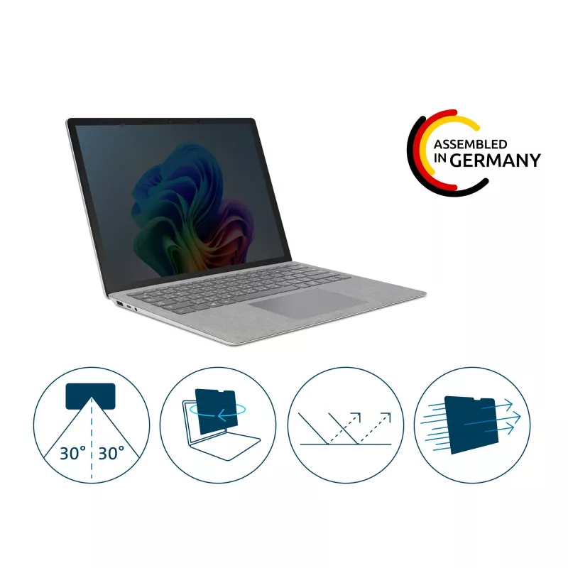 Kensington Privacy Screen Filter 2-suuntainen irrotettava Surface Laptop 7 13,8 tuumalle