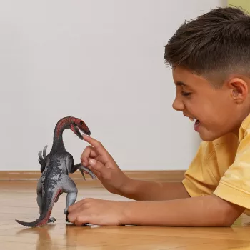 schleich Dinosaurs Therizinosaurus, 4 vuotta, Die Erde erobern, dinosaurukset ja tulivuori, monivärinen, muovi, 1 kpl