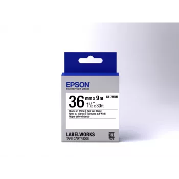 Epson tarranauha Standard LK-7WBN musta/valkoinen 36 mm (9 m)