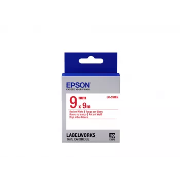 Epson tarrakasetti Standard LK-3WRN punainen/valkoinen 9mm (9m), punainen valkoisella, Japani, 9 mm, 9 m, 1 kpl, 25 mm