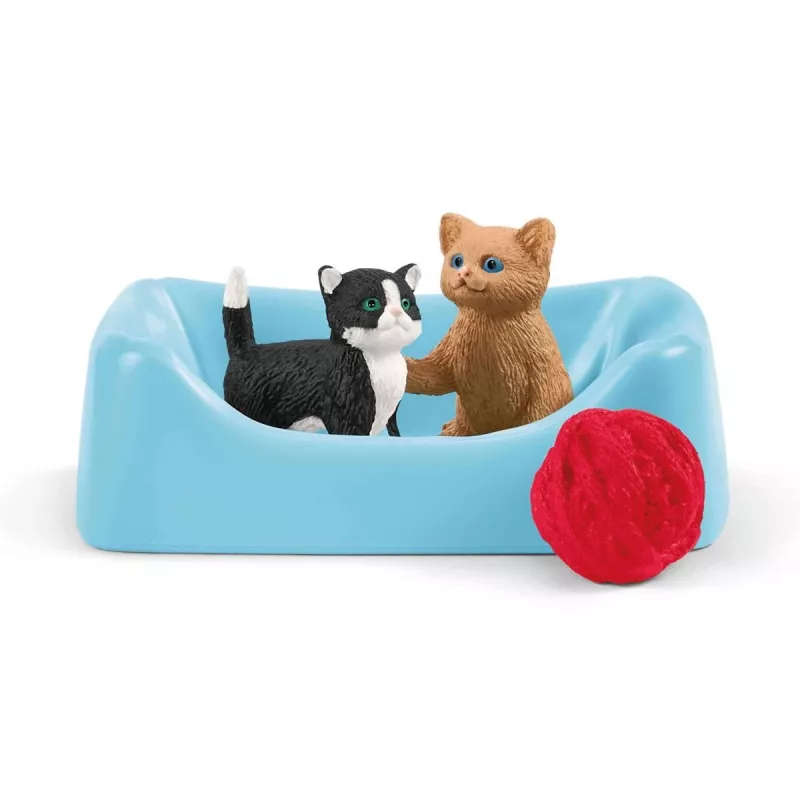Playset Schleich FARM WORLD leikkiloa suloisille kissoille