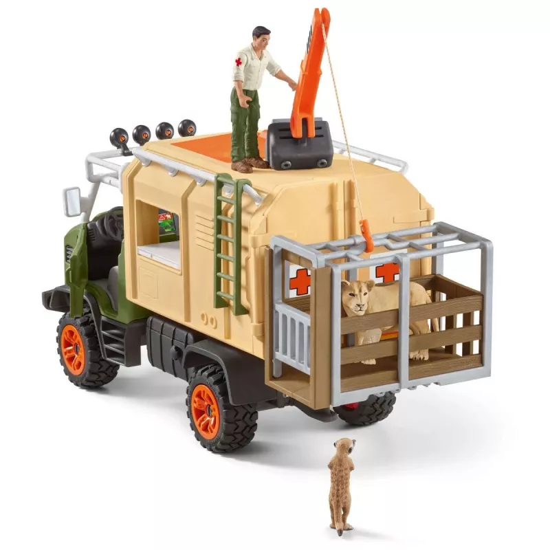 Suuri eläinpelastusrekka Schleich WILD LIFE 42475