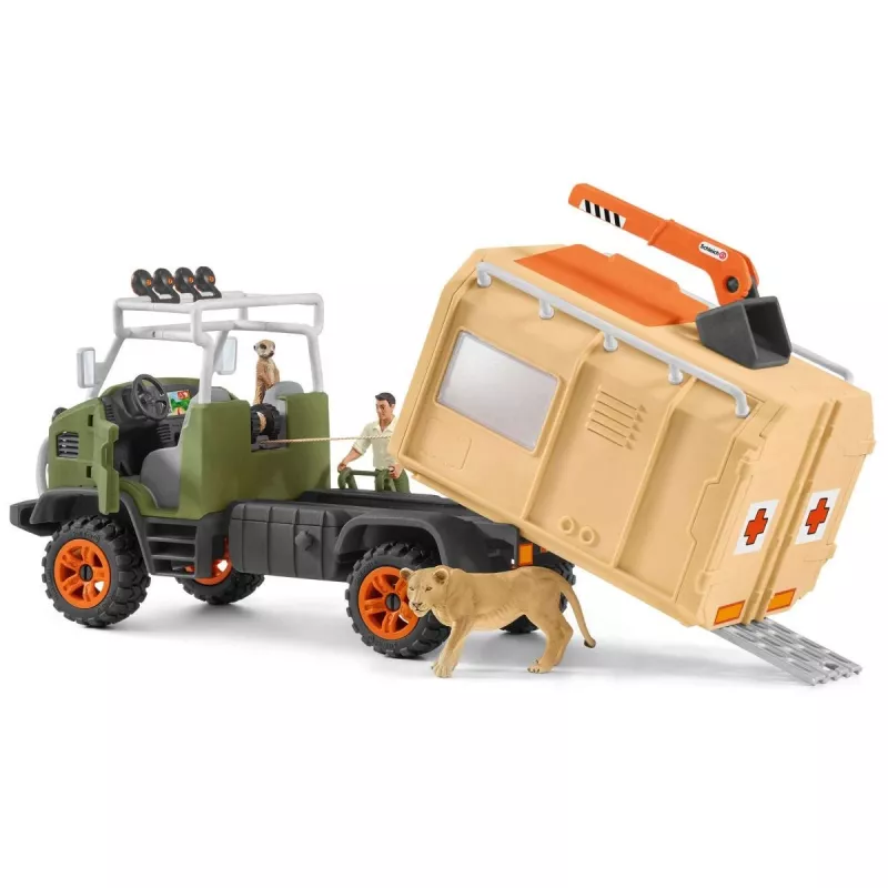 Suuri eläinpelastusrekka Schleich WILD LIFE 42475