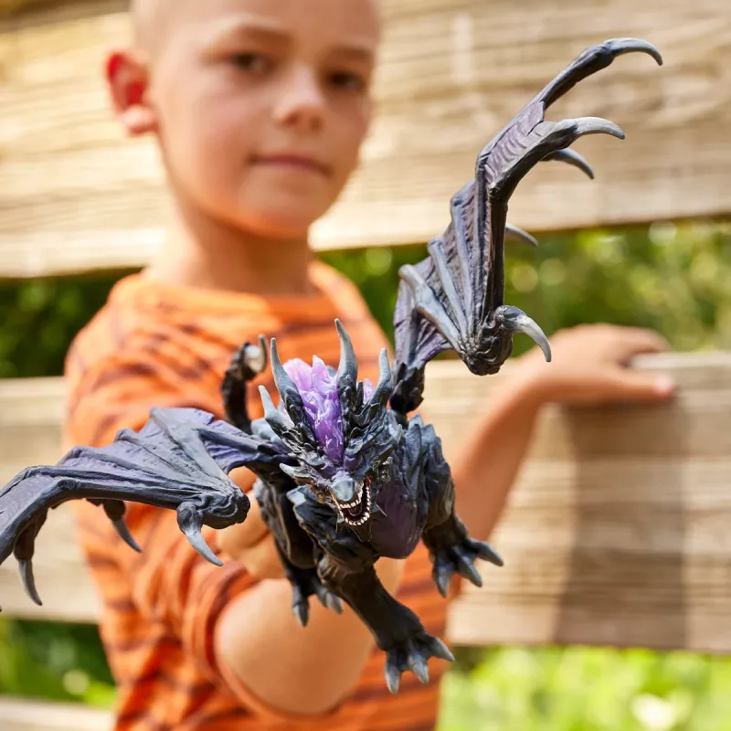 Lelu Schleich ELDRADOR CREATURES varjolohikäärme musta violetti 70152