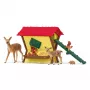 Metsäneläinsetti Schleich 42658S värikkäät ruokintalisävarusteet