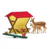 Metsäneläinsetti Schleich 42658S värikkäät ruokintalisävarusteet