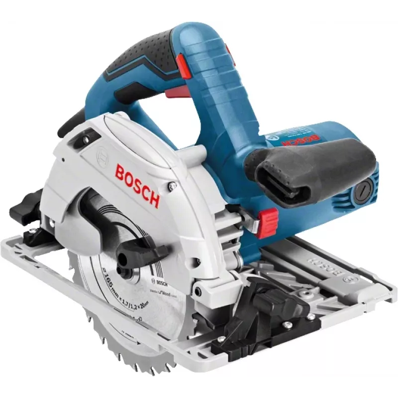 Bosch GKS 55+ GCE + FSN 1400 16,5 cm musta, sininen 4700 kierr./min 1350 W