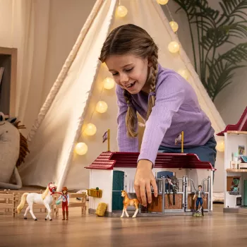 schleich HORSE CLUB Lakeview Country House and Stable, talo, hevoset, 5 vuotta, monivärinen