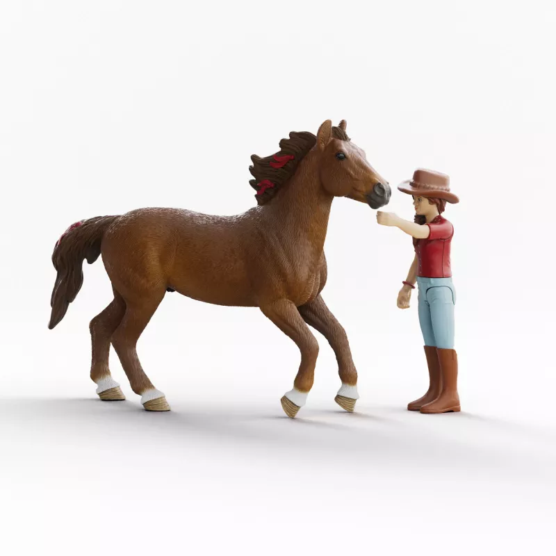 schleich HORSE CLUB Hannah & Cayenne, 5 vuotta, hevoset, monivärinen