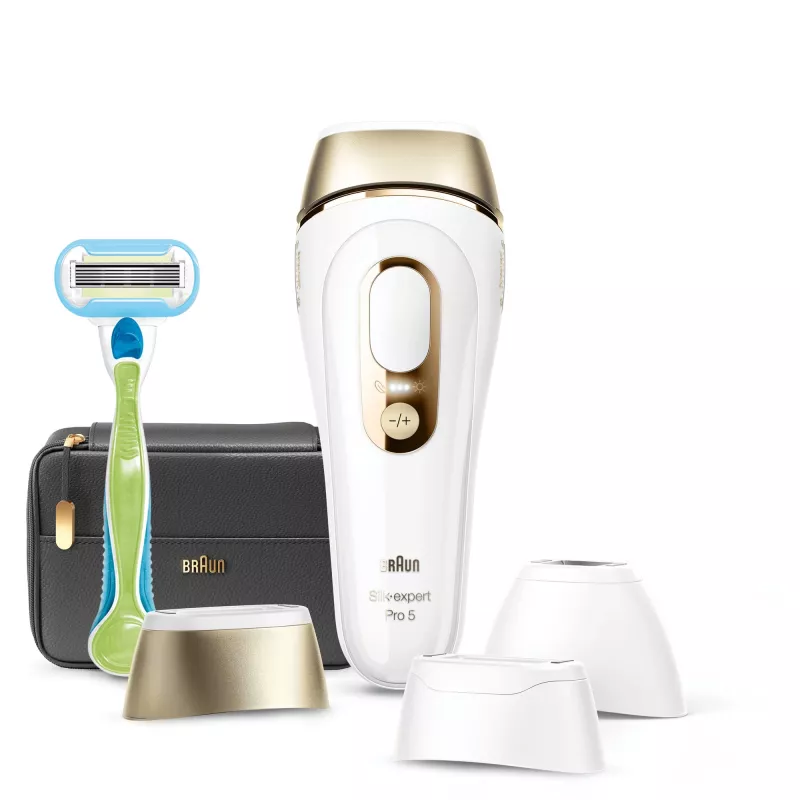 Braun Silk-expert Pro 5 PL5243 Intense Pulsed Light (IPL) kulta, valkoinen