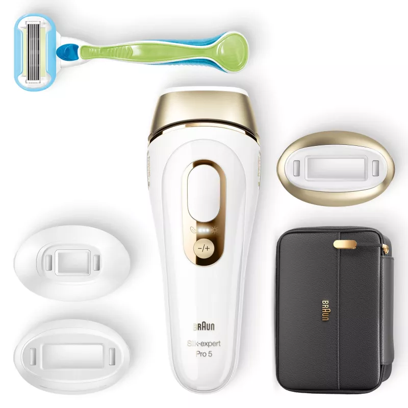Braun Silk-expert Pro 5 PL5243 Intense Pulsed Light (IPL) kulta, valkoinen