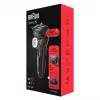 Braun Series 5 51-R1200S miesten parranajokone kalvoparranajokone trimmeri musta, punainen