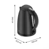 WMF Stelio 0413020072 vedenkeitin 1,7 l 2400 W musta