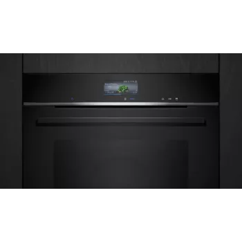 Siemens HR776G1B1 uuni 71 l 3600 W musta, ruostumaton teräs
