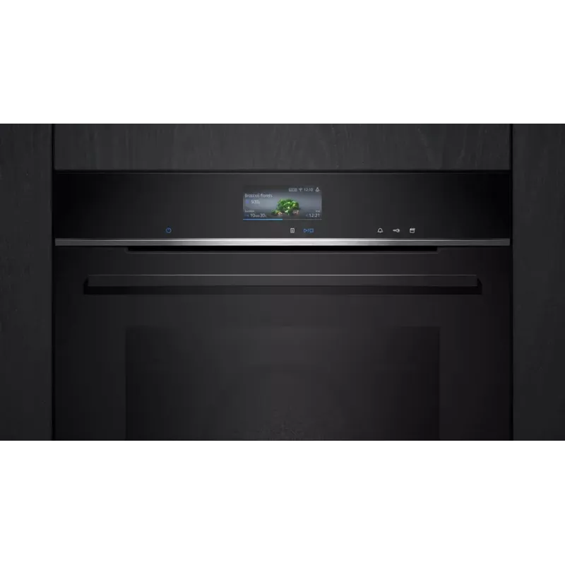 Siemens HR776G1B1 uuni 71 l 3600 W musta, ruostumaton teräs