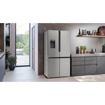 Siemens KF96DPPEA side-by-side-jääkaappi vapaasti seisova 574 l ruostumaton teräs