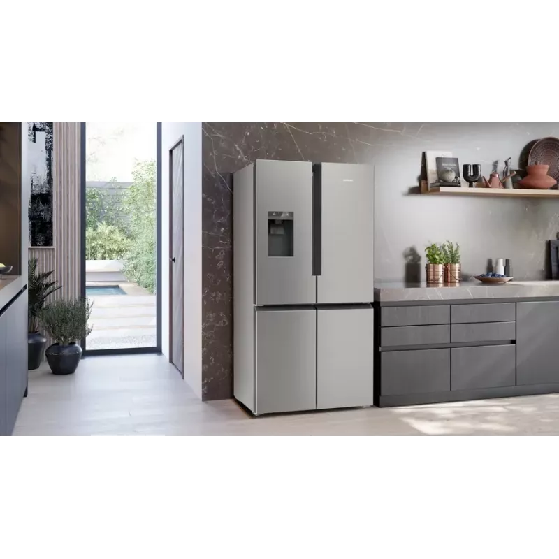 Siemens KF96DPPEA side-by-side-jääkaappi vapaasti seisova 574 l ruostumaton teräs