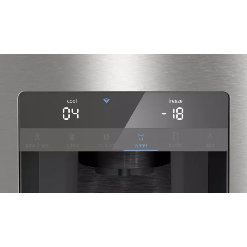 Siemens KF96DPPEA side-by-side-jääkaappi vapaasti seisova 574 l ruostumaton teräs