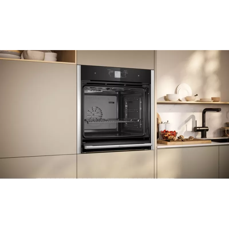 Neff N 90 B64FT33N0 uuni 71 L musta, ruostumaton teräs